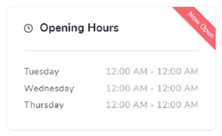 Salon Opening Hours